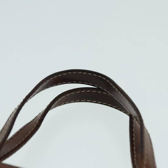 CELINE Macadam Canvas Hand Bag PVC Leather Brown Auth 92565 - Picture 14 of 16